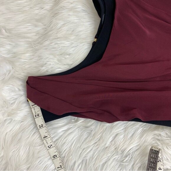 Fendi Women’s Burgundy Scoop Neck Designer Contemporary Modern Dress IT 40/C36 - Picture 16 of 16